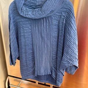 Grizas Indigo Textured Garment